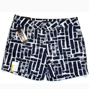 NWT The Limited White & Navy Tailored Shorts